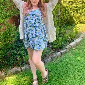 American Apparel Floral Magnolia Print Flowy Dress